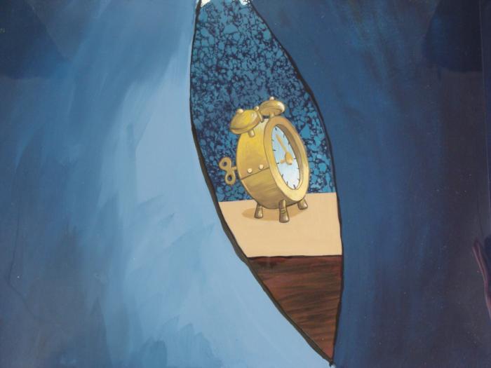 2 SpongeBob Squidward Pillow Orig Animation Backgrounds