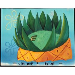 Aerial View Animation Original SpongeBob Background Cel