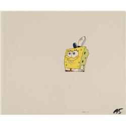 Original Ready For Work SpongeBob Art Cel Animation