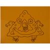 Image 3 : Cel Spongebob Animation Original Bouncing Drawing