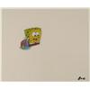 Image 1 : Original Spongebob Cel Production Holding Gary Art