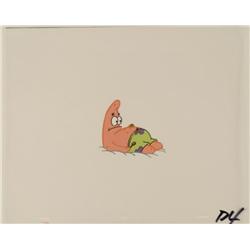 Production Original SpongeBob Cel Patrick Blow Bubbles