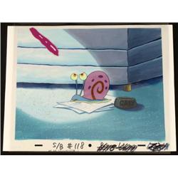 Production Lay Gary Original Cel Background SpongeBob