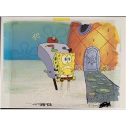 Background Spongebob Uh-Oh Original Cel Production Art