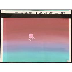 Original Background Jellyfish SpongeBob Production Cel