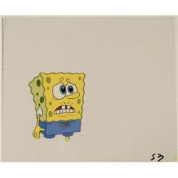 Original SpongeBob Unhappy Art Cel Production Troubled
