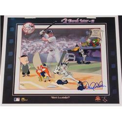 Derek Jeter Signed Cel AINT I A STINKA? Bugs Daffy