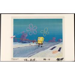 Original Fish Escape SpongeBob Background Cel Animation