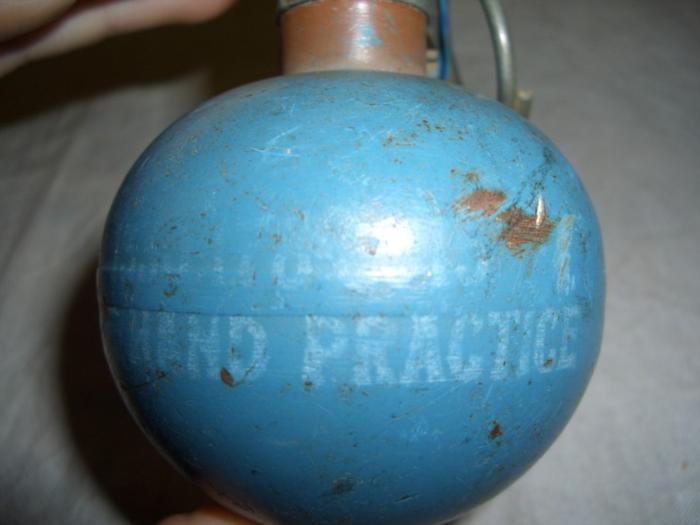 US Dummy Practice Grenade Baseball Type Blue FUZE M228