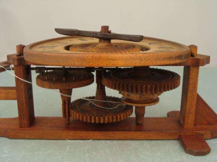 Bott Vintage Swiss Wooden Clock w/ Weight All Wood