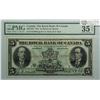 Image 1 : 1913 Five Dollars   Royal Bank of Canada, 630-12-04, PMG VF-35, Neil Holt, Letter B, serial 2127959.