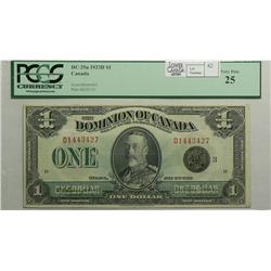 1923  One Dollar, DC-25n, PCGS VF-25, Campbell Sellar, Black Seal, Group 3, Letter D, serial D144342