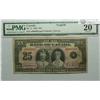 Image 1 : 1935  Twenty-Five Dollars English, BC-11, PMG VF-20, Osborne Towers, Letter D, serial A000869.