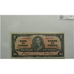 1937, Two Dollars, BC22c, VF, Coyne Towers, serial J/R5694907