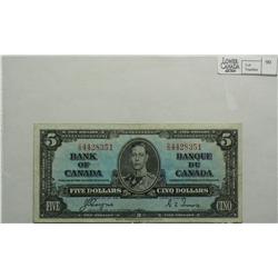 1937, Five Dollars, BC23c, EF Coyne Towers, serial D/S4428351