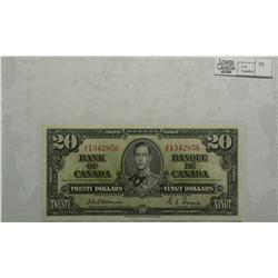 1937  Twenty Dollars, BC-25a, EF, Osborne Towers, serial A/E1342856.