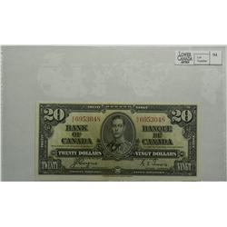 1937, Twenty Dollars, BC25c, UNC, Coyne Towers, serial K/E6953048