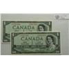 Image 1 : 1954  One Dollar  Devil's Face, BC-29a, Original Gem UNC, Coyne Towers, serial B/A5787263 & B/A57872