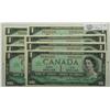 Image 1 : 1967  One Dollars  9 Consecutive notes, BC-45b-i, Gem UNC, serial G/P5261260-61-62-63-64-65-66-67-68