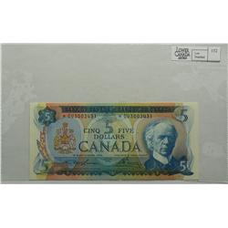 1972  Five Dollars  Replacement, BC-48bA, Choice UNC, Lawson Bouey, serial *CU3002431.