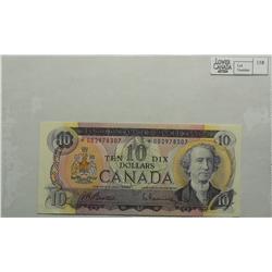 1971  Ten Dollars  Replacement, BC-49aA, UNC, Beattie Rasminsky, serial *DB2978307.