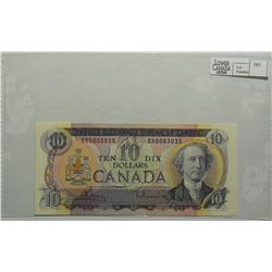 1971  Ten Dollars Changeover, BC-49b, Choice UNC, Lawson Bouey, serial DX0003025.