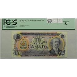 1971  Ten Dollars  Replacement, BC-49cA, PCGS AU-53, Lawson Bouey, serial *VA2212219.