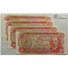 Image 1 : 1975  Fifty Dollars, BC-51b, 4 x AU/UNC, Crow Bouey, serial EHJ(3) & EHL. Lot of 4 notes