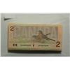 Image 2 : 1986  Two Dollars   Bundle, BC-55b, UNC, Thiessen Crow, serial CBA0474600 to CBA0474699. Lot of 100 