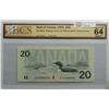 Image 1 : 1991  Twenty Dollars  Replacement, BC-58aA, BCS UNC-64, Thiessen Crow, serial EIX0240742, Without Se