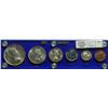 Image 1 : 1953, year set in small blue hard case, All coins are NSF.