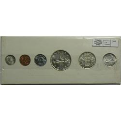 1954, year set in white cardboard, All coins are SF.