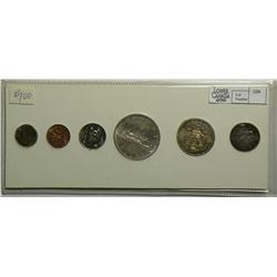 1961 in white cardboard. MS-63 to MS-65 cent is Red.