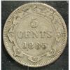 Image 2 : Newfoundland 5 Cents 1885, graded CCCS F-15.