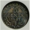 Image 2 : Newfoundland 5 Cents 1941C, graded NGC MS-66.