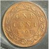 Image 2 : Cent 1907H, graded ICCS MS-63; Red & Brown.