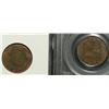 Image 2 : Cent 1919, graded NGC MS-62; Brown & 1920, graded PCGS MS-65; Brown. Lot of 2 coins.