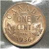 Image 2 : Cent 1936, graded CCCS MS-63; Red