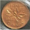 Image 2 : Cent 1947, graded ICCS MS-65; Red, Maple Leaf, Pointed 7.