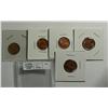 Image 1 : Cent 1953 NSF, 1955 SF, 1956, 2006P x 2, grade MS; Red. Lot of 5 coins.