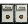 Image 2 : Cent 2003, graded NGC PF-67; Red, Annual Report Selectively Gold Plated, Ultra Heavy Cameo. Lot of 2