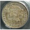 Image 1 : 5 Cents 1875H, graded PCGS AU-55; Small Date. Key date.