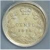 Image 2 : 5 Cents 1875H, graded ICG MS-62; Small Date. Key date.
