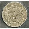Image 2 : 5 Cents 1889, graded ICCS VF-30.