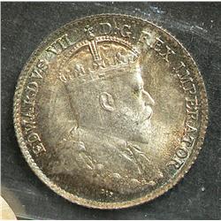 5 Cents 1902, graded ICCS MS-65. Nice example with lustre.