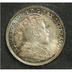 5 Cents 1902, graded ICCS MS-65. Nice example with lustre.