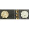 5 Cents 1909, graded ICCS AU-50; Round Leaves (Bow Tie) & 1910, graded CCCS Round Leaves (Bow Tie).