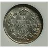 Image 2 : 5 Cents 1909, graded NGC AU-58. Not noted Round Leaves, Bow Tie.