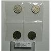 5 Cents 1925,  grade VG - F. Lot of 4 coins