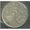 Image 2 : 5 Cents 1925, graded ICCS EF-40.